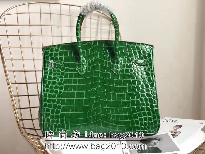 愛馬仕Hermes 鱷魚紋原版牛皮 鉑金包  0AM1630